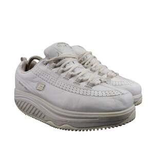 Skechers Shoes Womens 9 Shape Up Sneaker Work Slip Resistant Leather White Retro